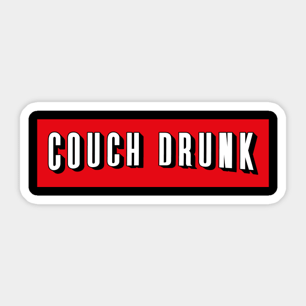 Shelter in Place Funny Couch Drunk and Chill Sticker by Electrovista